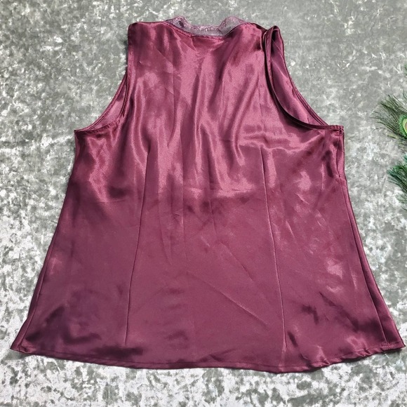 Apostrophe Petite Lace Satin Top - Picture 5 of 5